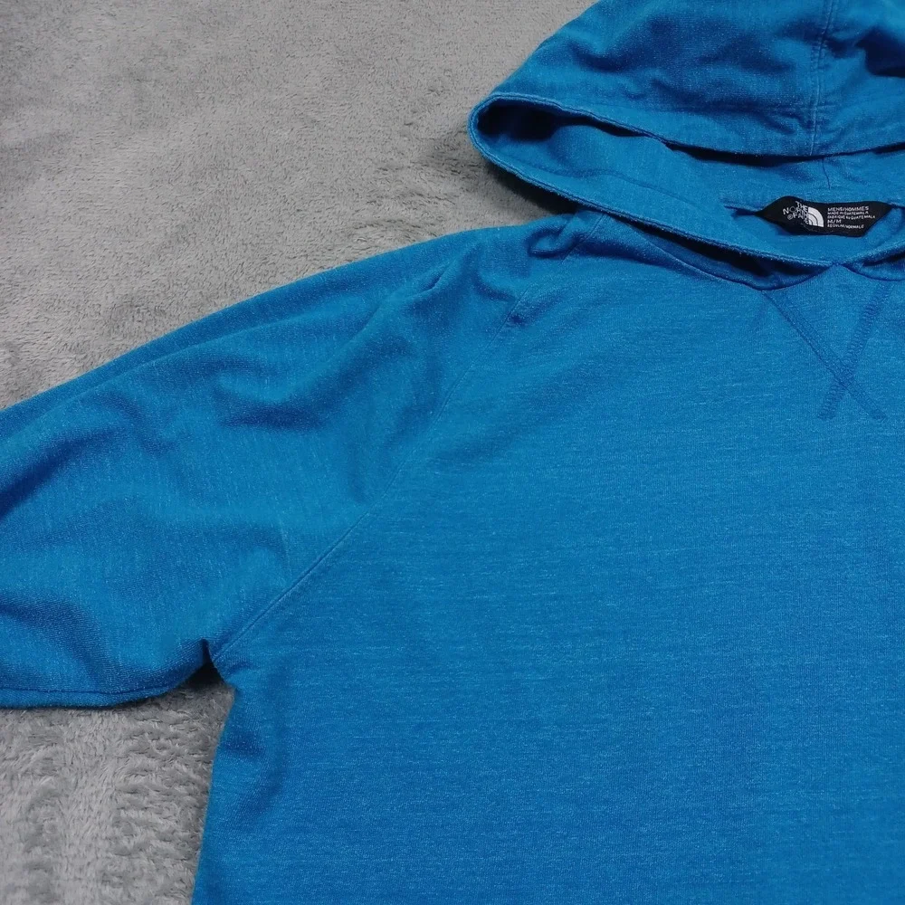 North Face Sweater Mens Medium Blue Hoodie Pullover‎ Outdoor Casual
